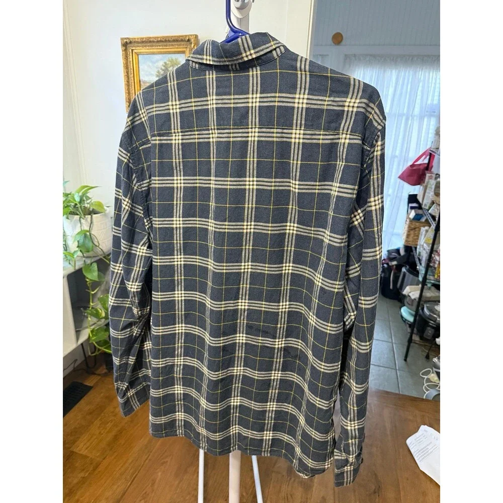 Banana Republic Men’s Long Sleeve Plaid Shirt 100% Cotton XL